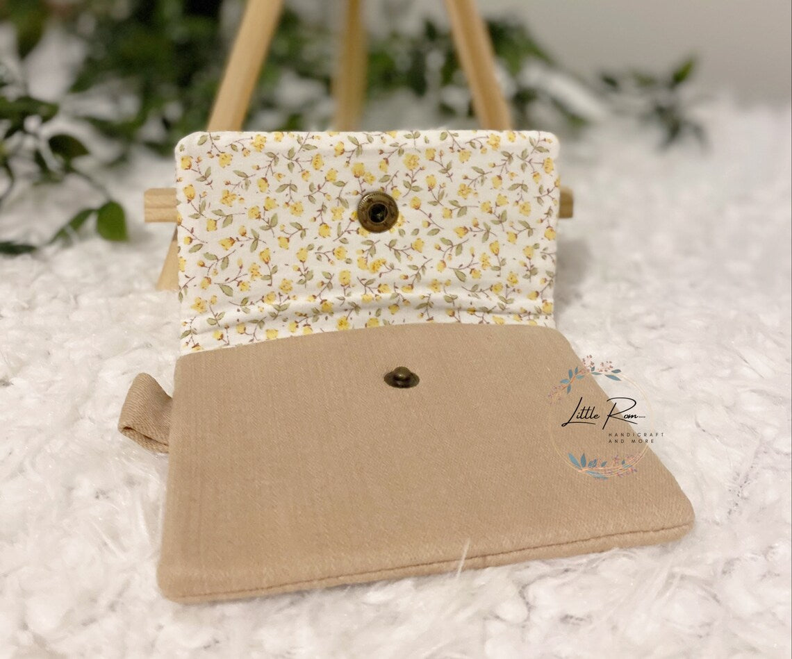 Christmas Themed Hand-embroidered Wallet | Wild Flower Collection