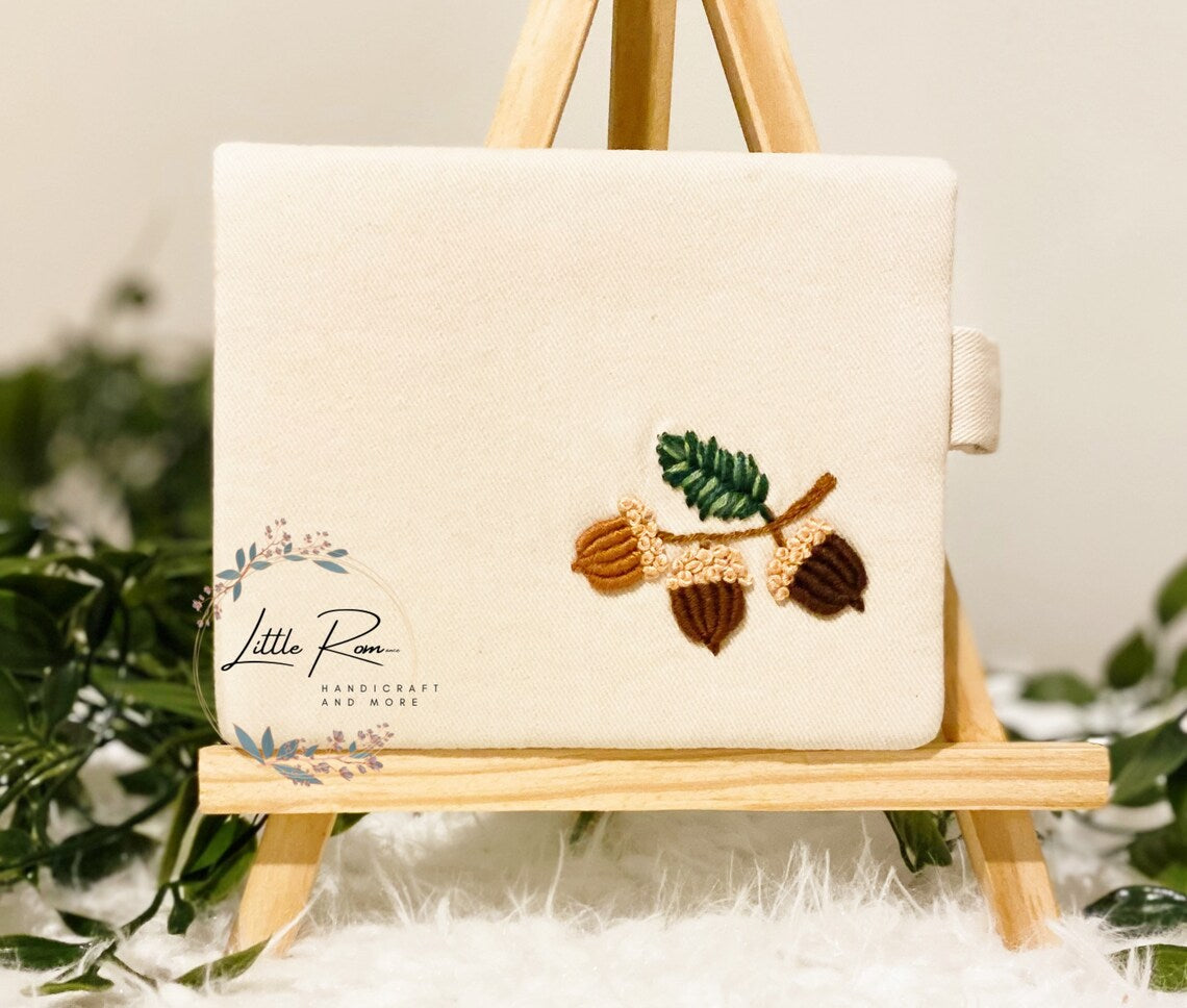Christmas Themed Hand-embroidered Wallet | Wild Flower Collection