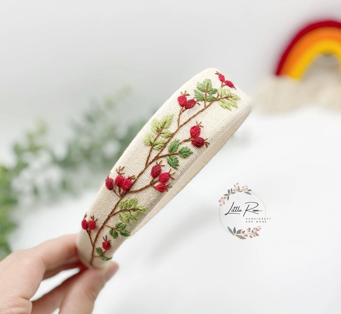 Hand-embroidered Headbands | Floral Designs | Collection 2
