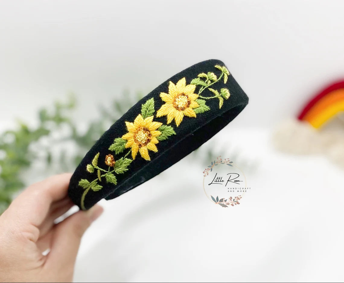 Hand-embroidered Headbands | Floral Designs | Collection 2