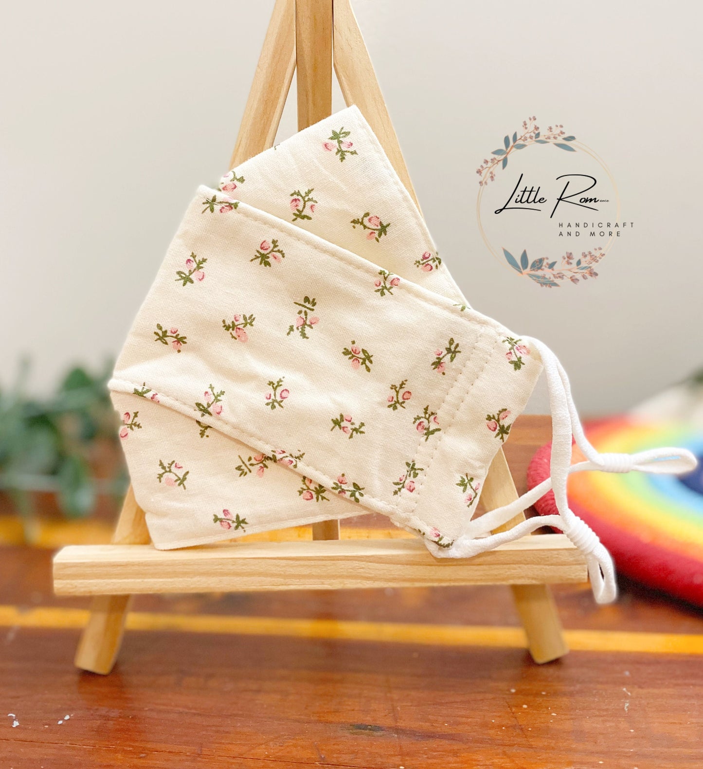 Origami Face Masks - Stripe, Apple, Leaves, and Flower Patterns