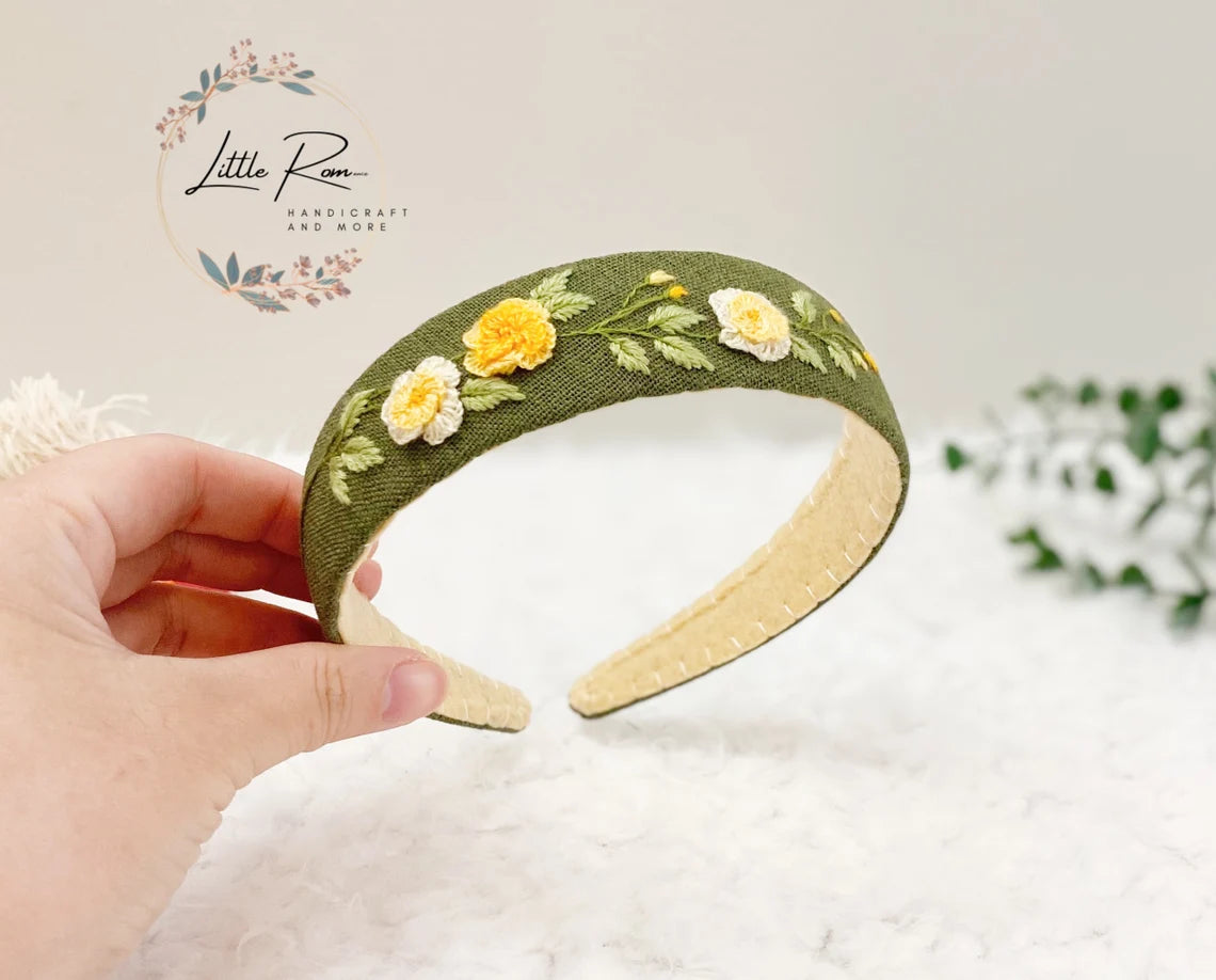 Hand-embroidered Headbands | Rose Garden Collection 2