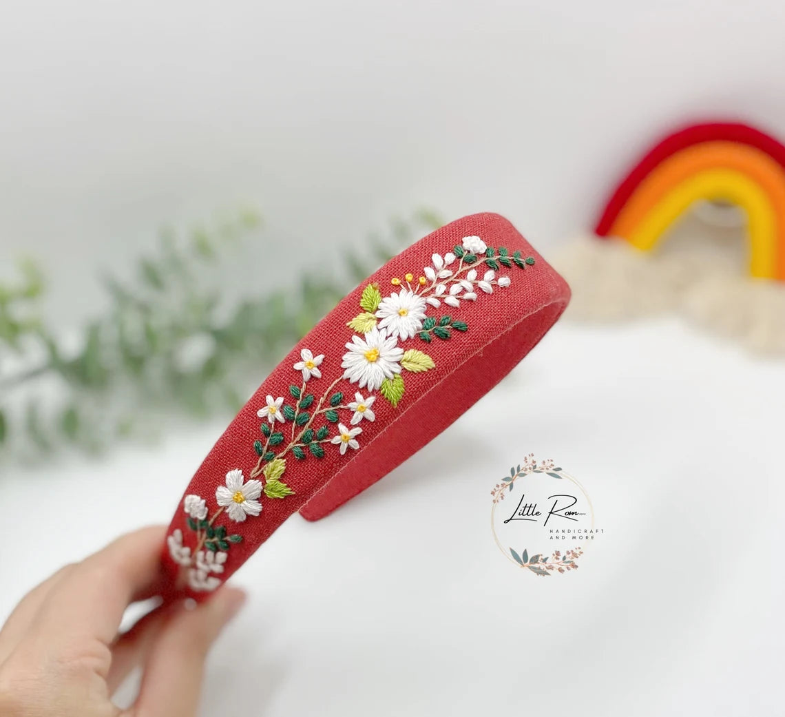 Hand-embroidered Headbands | Floral Designs | Collection 2