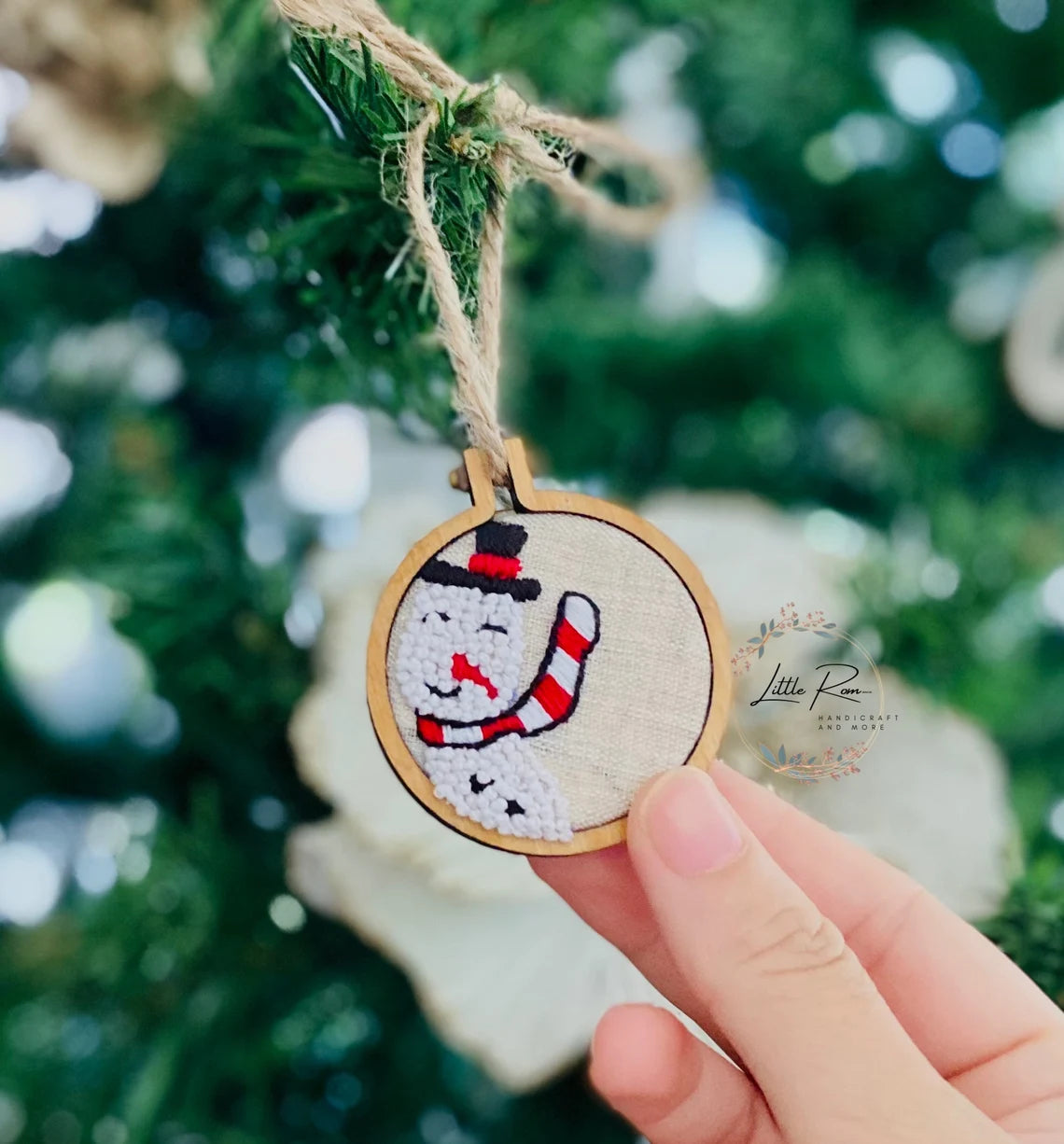 Christmas Hand-embroidered Ornaments - Various Adorable Patterns