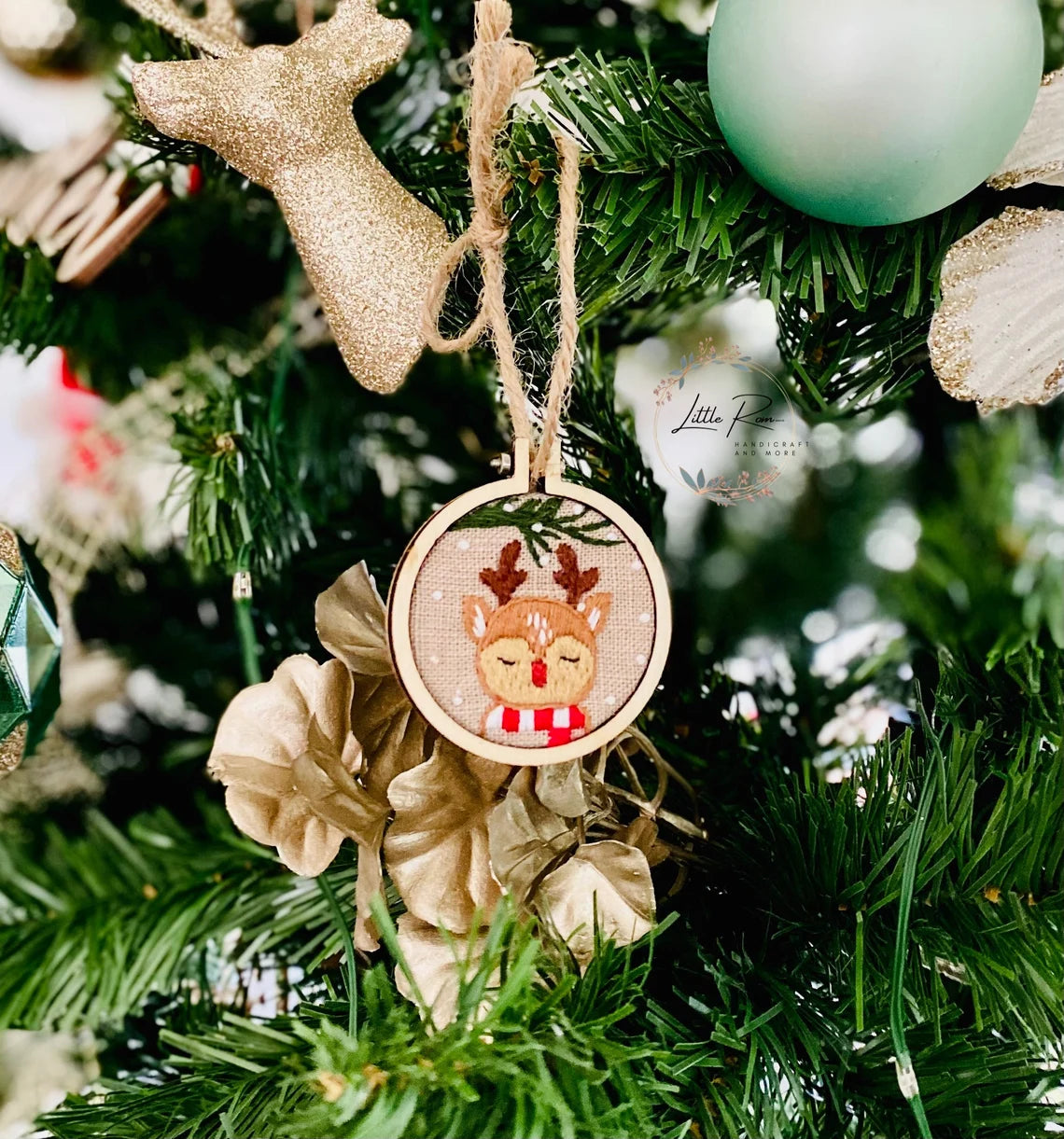 Christmas Hand-embroidered Ornaments - Various Adorable Patterns