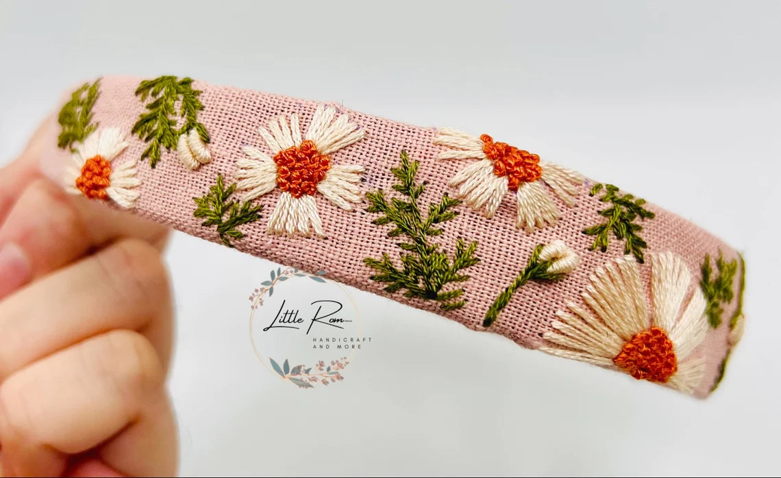 Hand-embroidered Headbands | Floral Designs | Collection 1