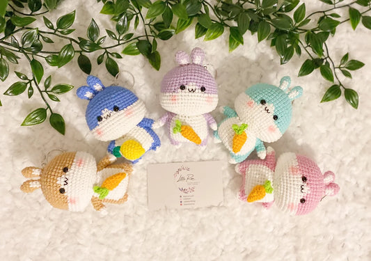 Crochet Cute Bunny Keychains