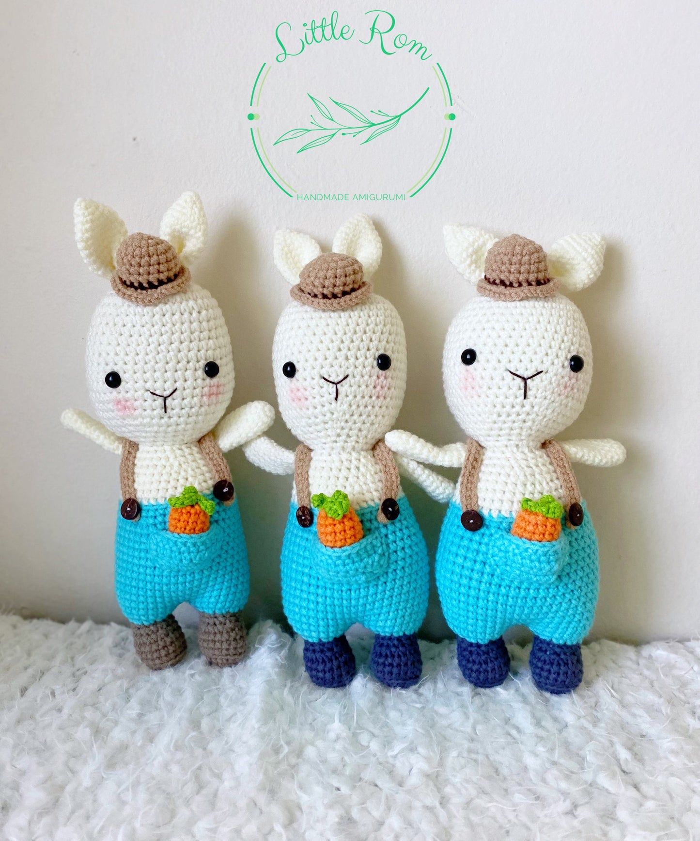 Amigurumi Bunny Crochet Bunny with Detachable Carrot