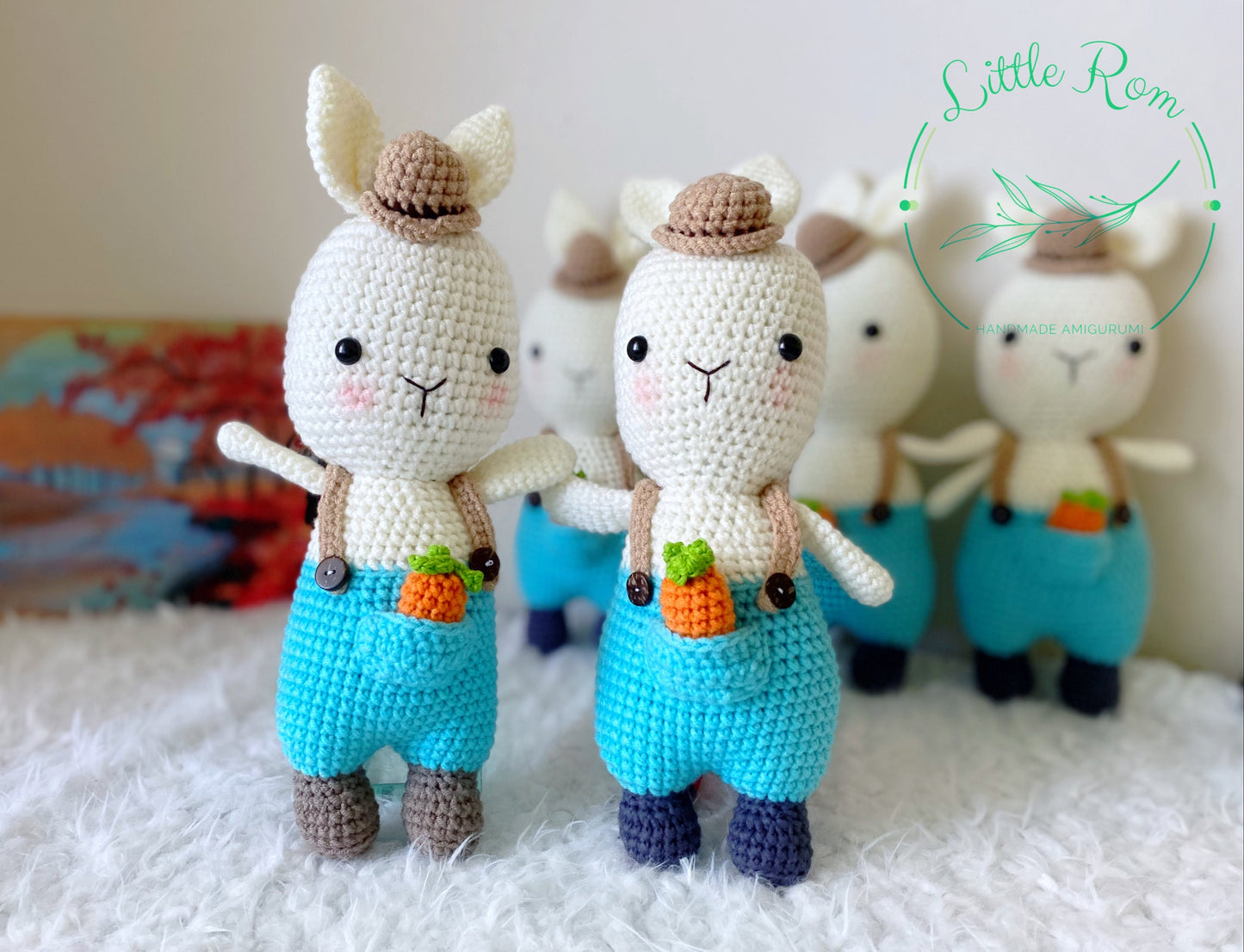 Amigurumi Bunny Crochet Bunny with Detachable Carrot