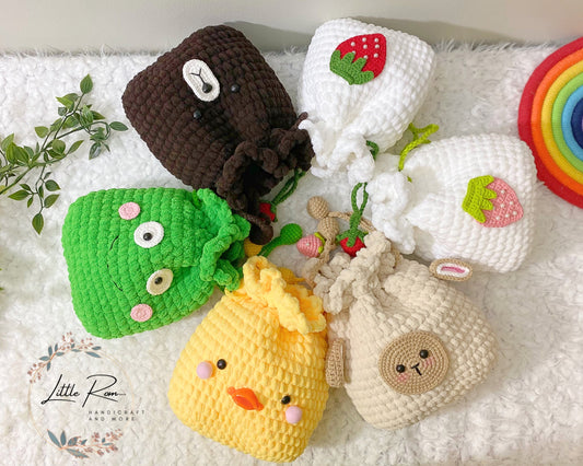 Cute Crossbody Bag for Kids | Lamb, Frog, Brownie Bear, Strawberry