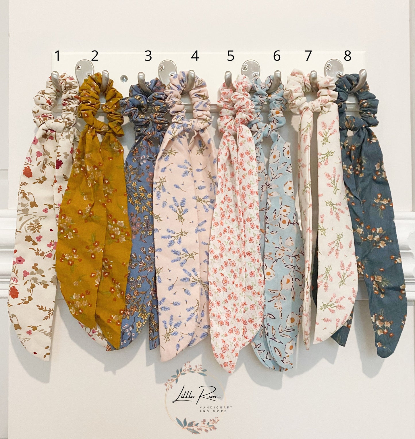 Silk/Chiffon Ribbon Bow Scrunchies, Ponytail Bow Hair Scarf, Silk/Chiffon Elastic Hair Tie Silk/Chiffon Scrunchy, Silk/Chiffon Hair Tie