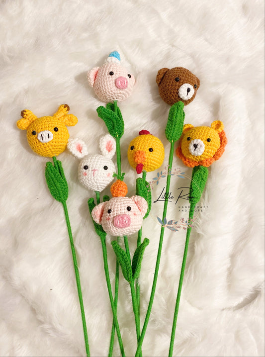 Crochet Animal Flowers