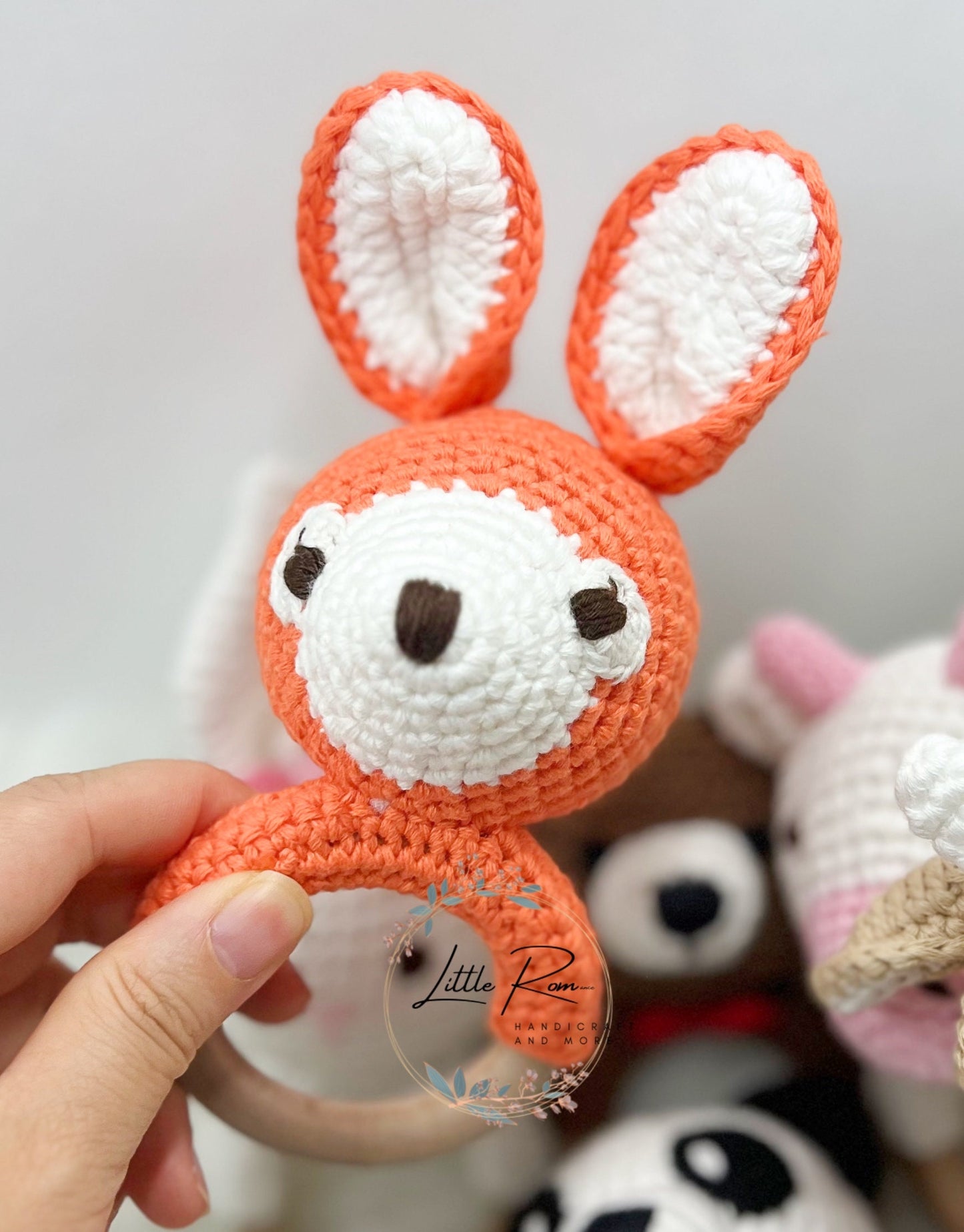 Cute Crochet Animal Baby Rattles